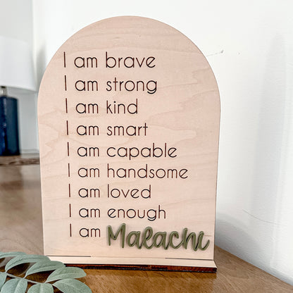 Personalized Affirmation Arch