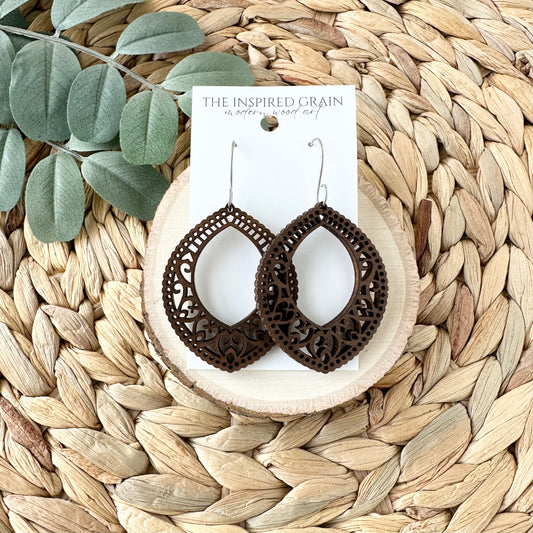 Mandala Teardrop Earrings