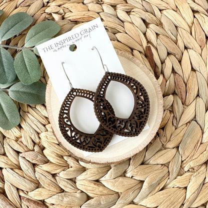 Mandala Teardrop Earrings