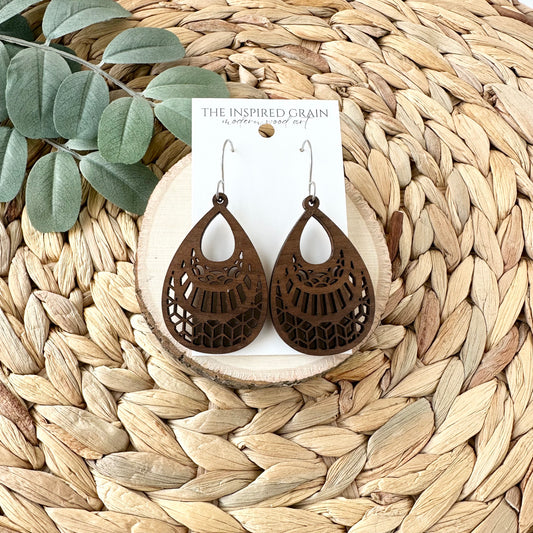 Geometric Teardrop Earrings