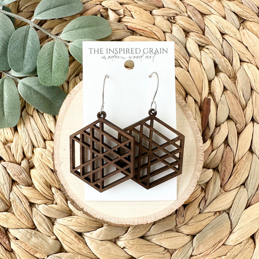 Hexagon Earrings